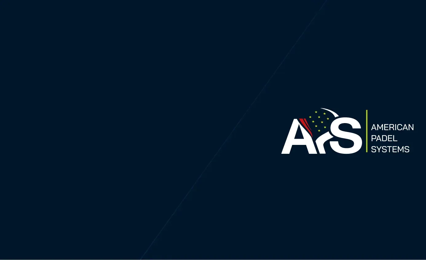 American Padel Systems logo on navy